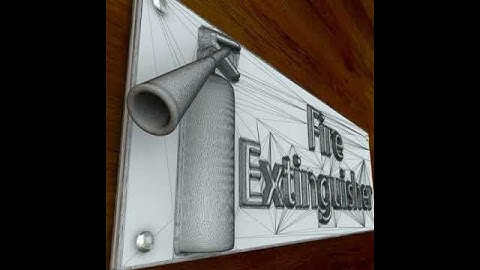 3d Printable Fire Extinquisher sign STL OBJ 3D print model from CGTrader.com
