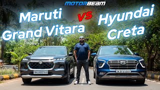 Maruti Grand Vitara vs Hyundai Creta - Best 20 Lakh SUV? | MotorBeam