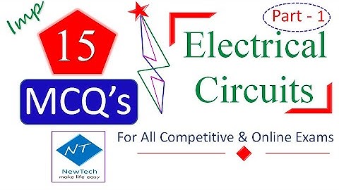 Top 15  Electrical Circuits mcqs | with Answer Keys | mcqs electrical |  Competitive Exams