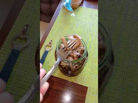 Маринованные опята. Открыли в первый день лета.