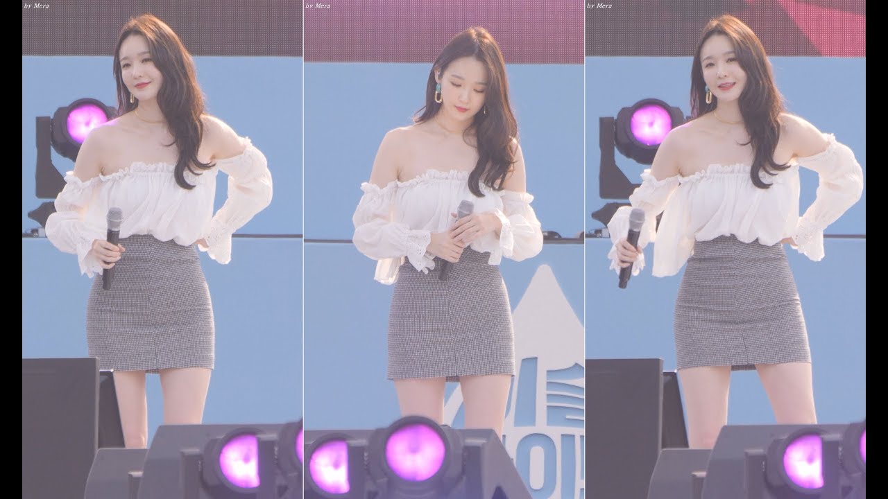 오프숄더의상입은 강민경 다비치(DaVichi) 미워도 사랑하니까 직캠 Fancam (190511 이슬라이브페스티벌) by Mera