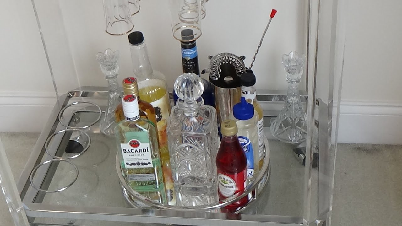 Z Gallerie Inspired Glam Bar Cart Z Gallerie Dupe Festive Bar Cart