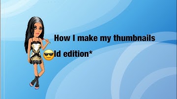 How I Make My MSP thumbnails *QUICK AND EASY* (APPLE ONLY MOBILE)