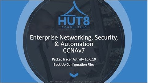 CCNAv7 - Enterprise Networking, Security, & Automation (ESNA) - Packet Tracer 10.6.10: Backup Config