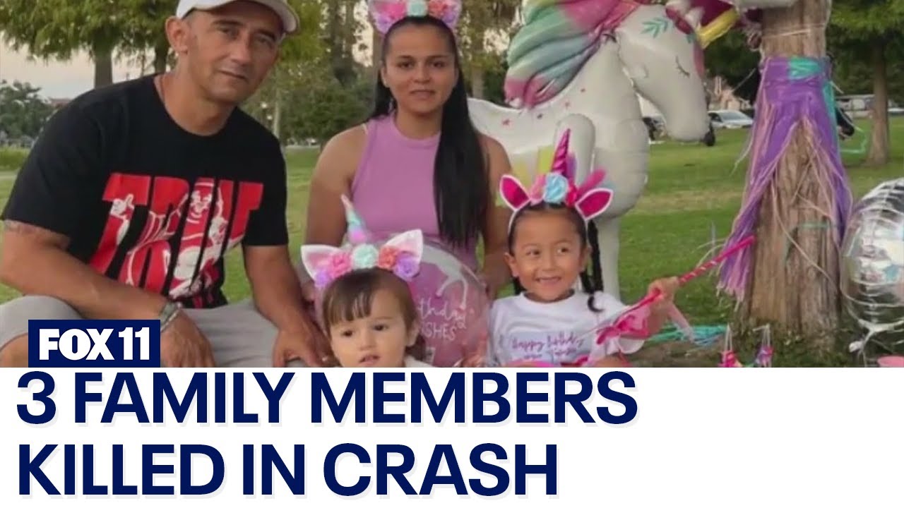 3 members of family killed in crash - YouTube
