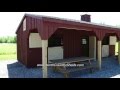 EQUINE | 10' X 32' SHED ROW HORSE SHELTER | RUN IN HORSE BARNS | OTTAWA, ONTARIO