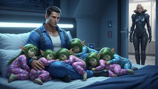 Alien Queen Had Let Go Of 15 Nannies in Just 2 Months… Till A Human Single Dad Janitor in Her Palace