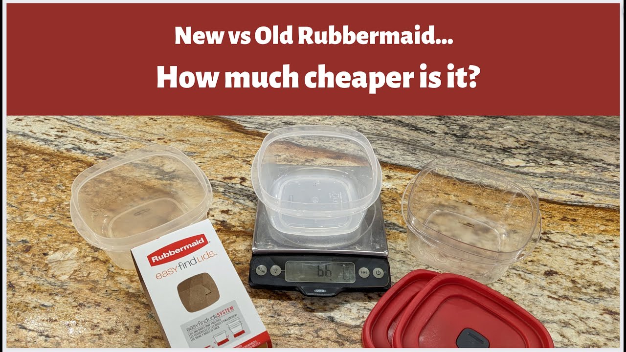 New Rubbermaid easy find lid containers vs older ones YouTube
