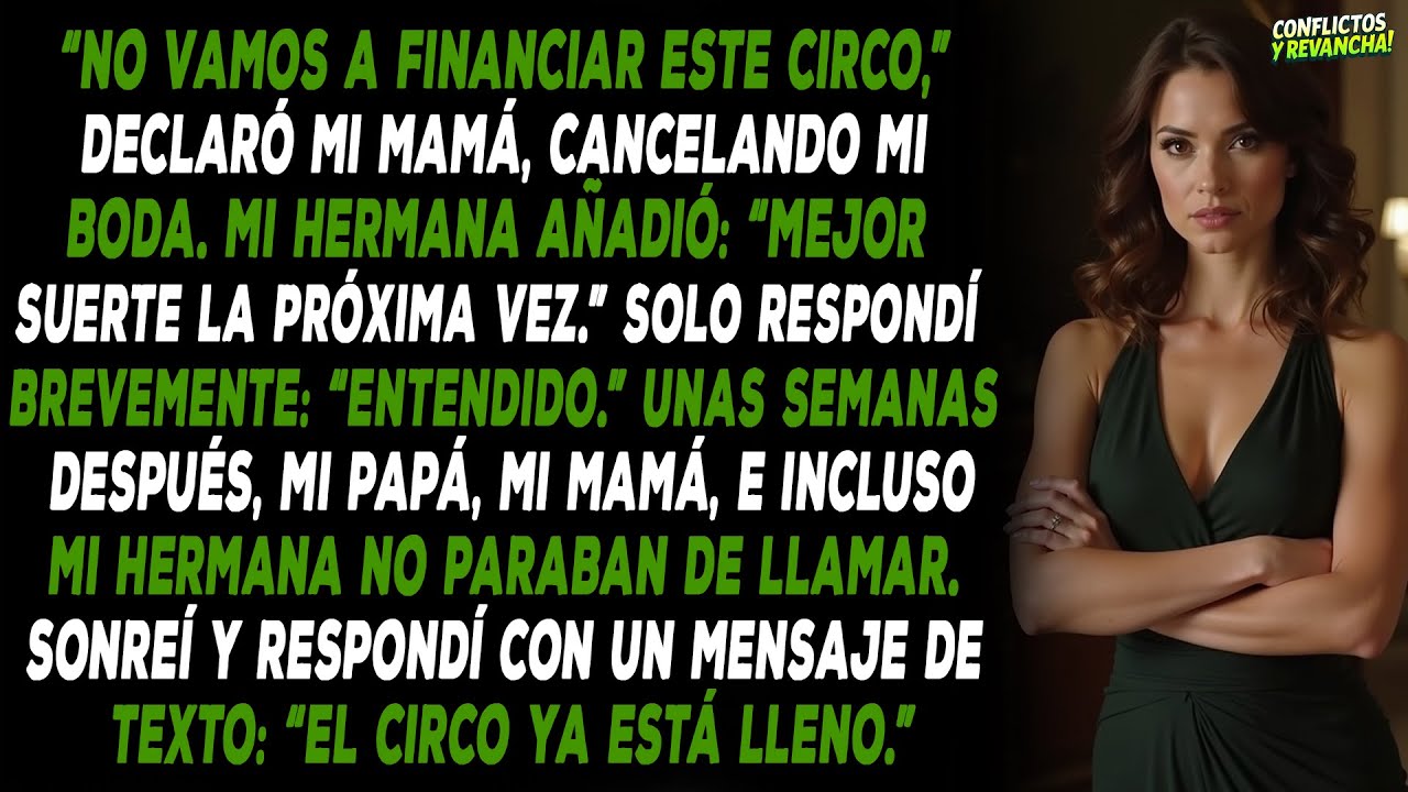 Mi familia canceló mi boda para humillarme. Mi respuesta los destruyó.