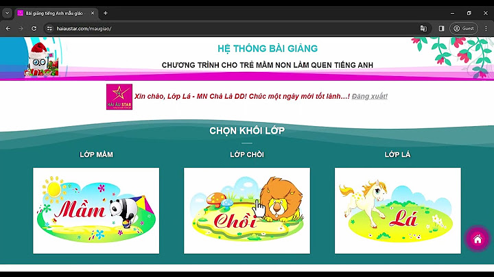 Giáo viên mầm non dịch sang tiếng anh là gì