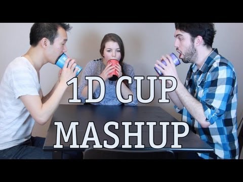One Direction Cup Song Mashup - What Makes You Beautiful / One Thing / Kiss You
