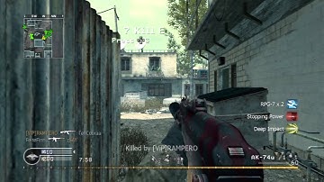 INSANE 5 MAN Ak-74u FEED! -COD4