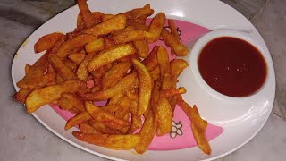 హామ్ మెయిడ్ క్రిస్పీ ఫ్రెంచ్ ఫ్రాయ్|Homemade French fries in telugu|shaik Maibu channel