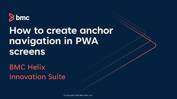 How to create anchor navigation in PWA Screens