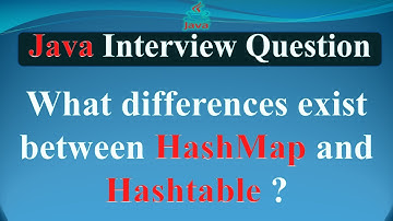 What differences exist between HashMap and Hashtable? | JAVA INTERVIEW QUESTIONS AND ANSWERS