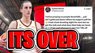 Indiana Fever Tyasha Harris IN SERIOUS TROUBLE OVER HEATED EXCHANGE WITH CAITLIN CLARK FANS ONLINE!
