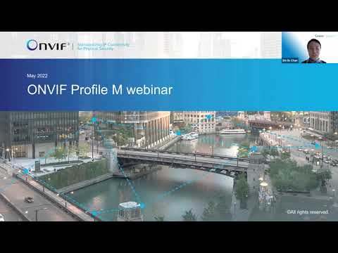 ONVIF Profile M webinar