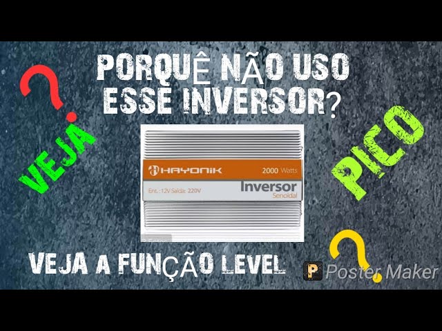 ENERGIA SOLAR, PORQUÊ NÃO USO INVERSOR DA HAYONIK E PRA QUÊ SERVE A FUNÇÃO POWER LEVEL DO INVERSOR