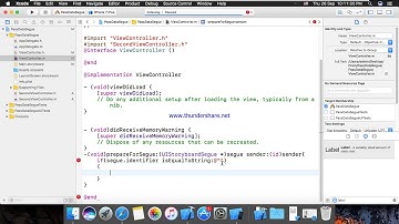 Pass Data Between Screens | Segue | IOS | Objective - C | Xcode