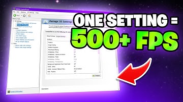The Best Nvidia Control Panel Settings for Gaming in 2025! ✅ (INSANE FPS BOOST in Fortnite)