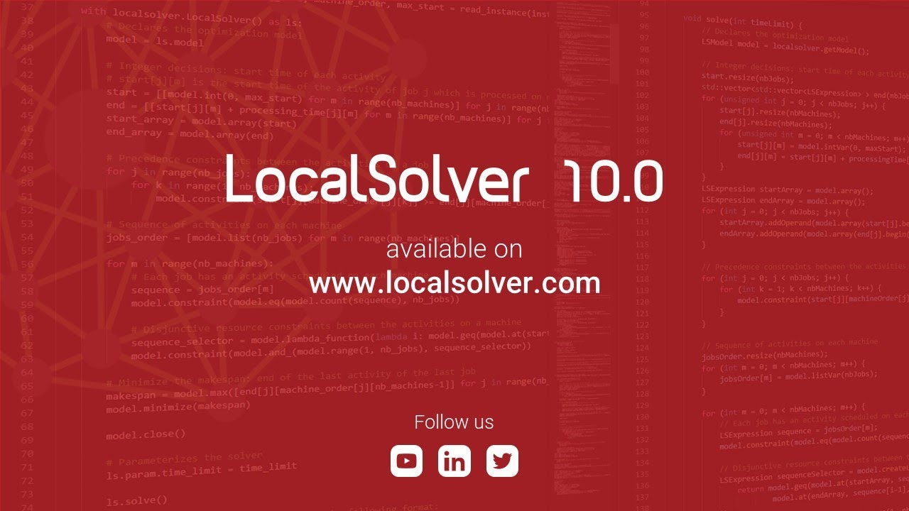 最新版localsolver10 リリース情報 Localsolver製品概要 Localsolver Msi株式会社