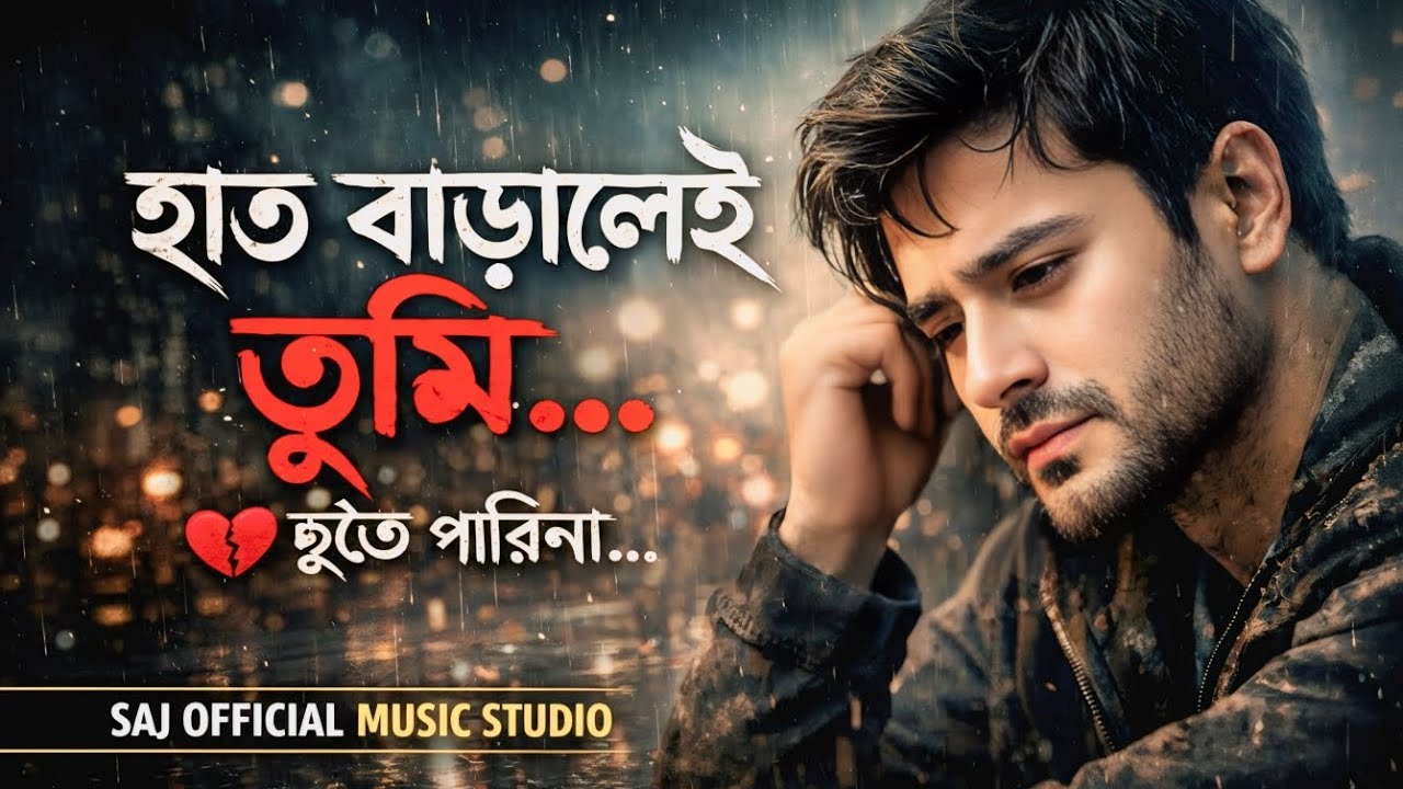 হাত বাড়ালেই তুমি 💔 | New Emotional Bengali Song | Broken Love | SAJ OFFICIAL MUSIC STUDIO