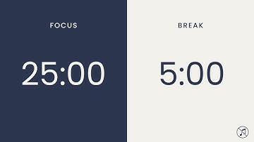 25/5 Pomodoro Timer | 4 x 25 min | Focus | Study | Reflection | Productivity