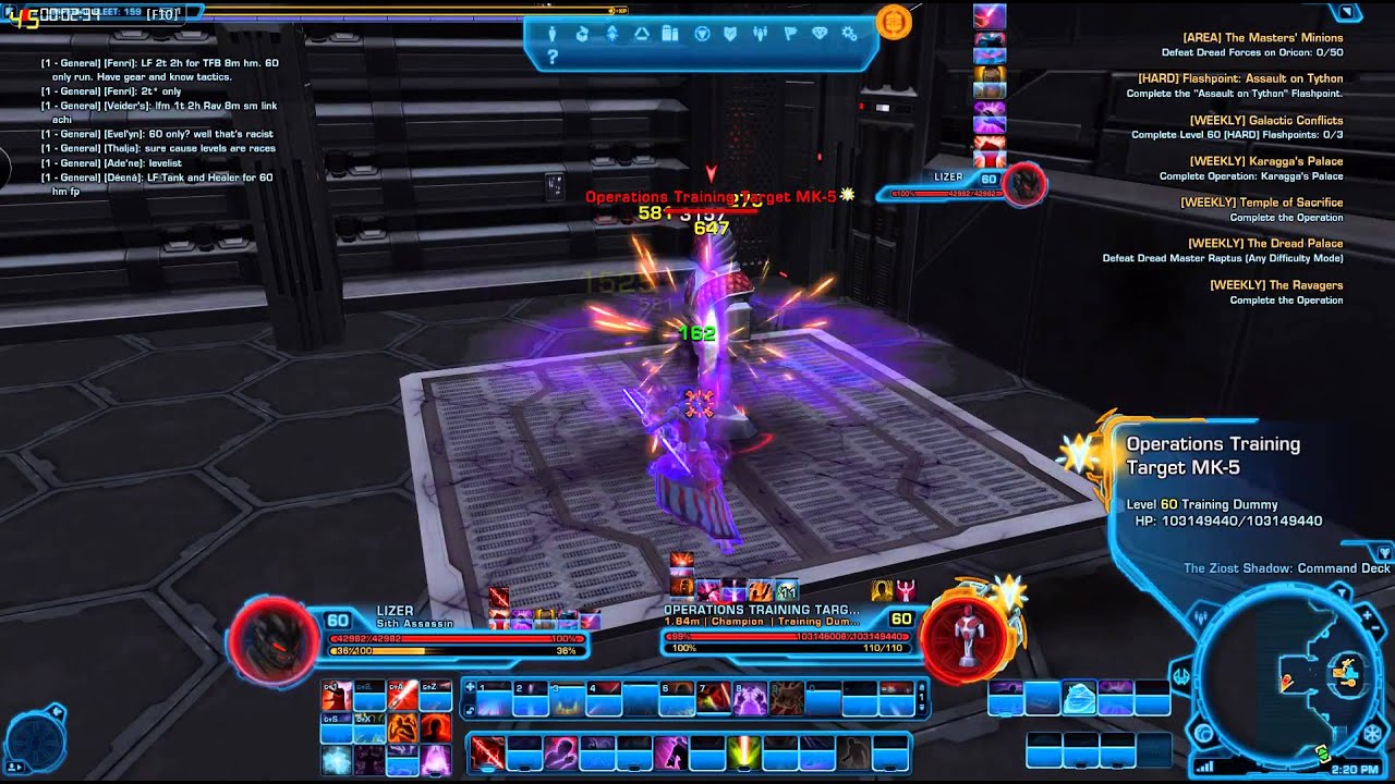 Assassin Swtor Rotation Lets Play Swtor - Sith Assasin 3.1 Hatred Rotation - YouTube