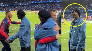 Ronaldinho Meeting Mbappe Before Barcelona Vs Psg