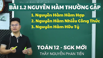 Bài 1.2 Nguyên Hàm Thường Gặp (Hàm Hợp, Hàm Nhiều Công Thức, Hàm Hữu Tỷ) || Thầy Nguyễn Phan Tiến