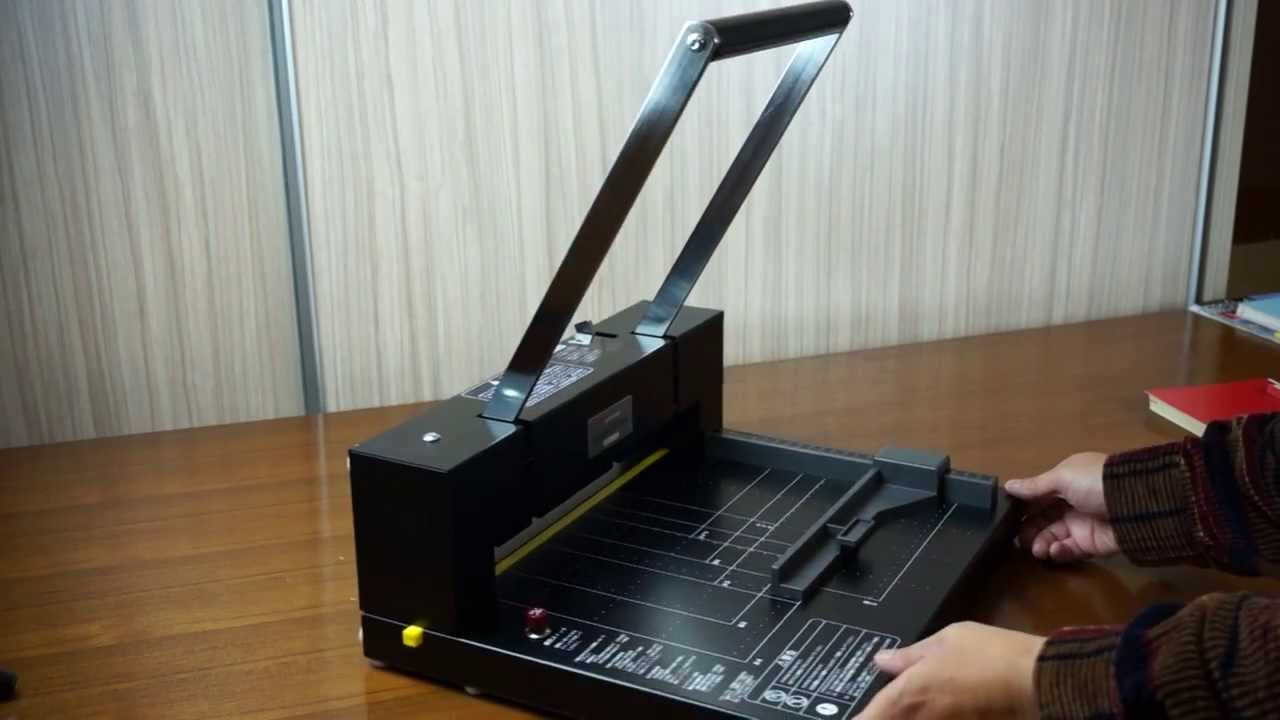 DURODEX 裁断機 ブラック 200DX 使用上の注意 - YouTube