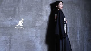 新品タグ付き☆kazumiコラボリバーシブルジャケット 完全受注生産】駒田早代 × KANGOL REWARD コラボ企画!ZIPパーカー