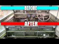 Roller Painting a Car [Land Rover bulkhead]