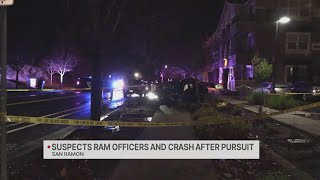 San Ramon vehicle pursuit ends in crash, officer hospitalized