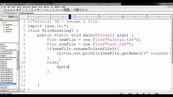 Java Programming Tutorial #38 - How to Rename a File in Java