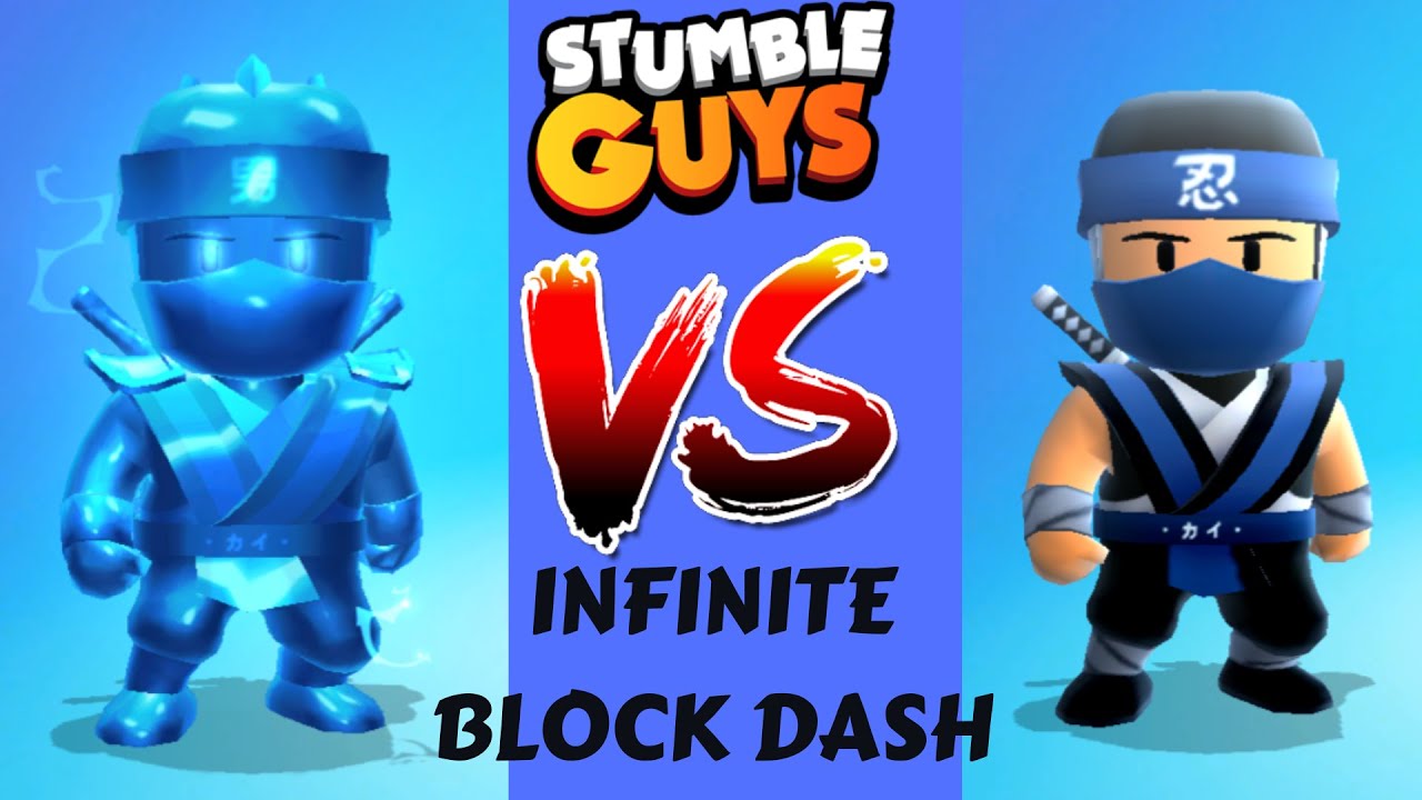 INFINITY BLOCK DASH! STUMBLE GUYS! 