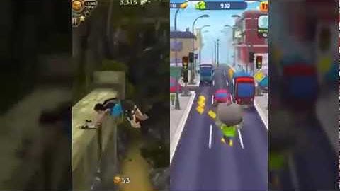 Talking Tom Gold Run vs Lara Croft : Relic Run