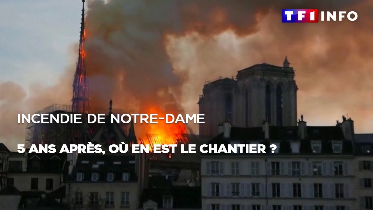Incendie de Notre Dame : 5 ans après, où en est le chantier ?