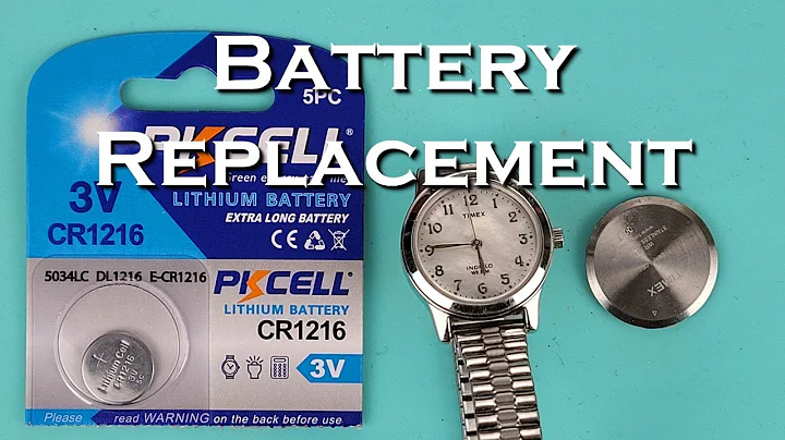 How To Change The Battery On Your Timex Watch - Timex Battery Change