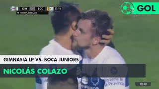 Nicolás Colazo (1-1) Gimnasia LP vs Boca Juniors | Fecha 25 - Superliga Argentina 2017/2018