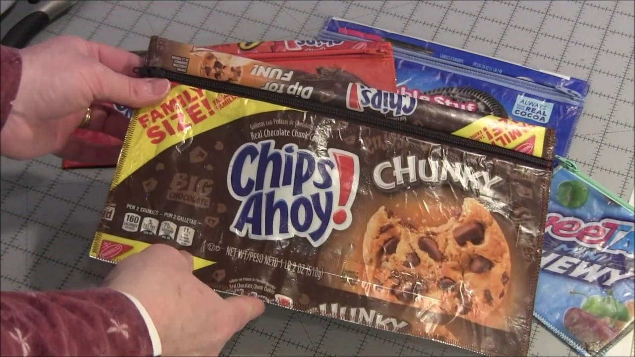 Snack Wrapper Zipper Pouch Tutorial YouTube