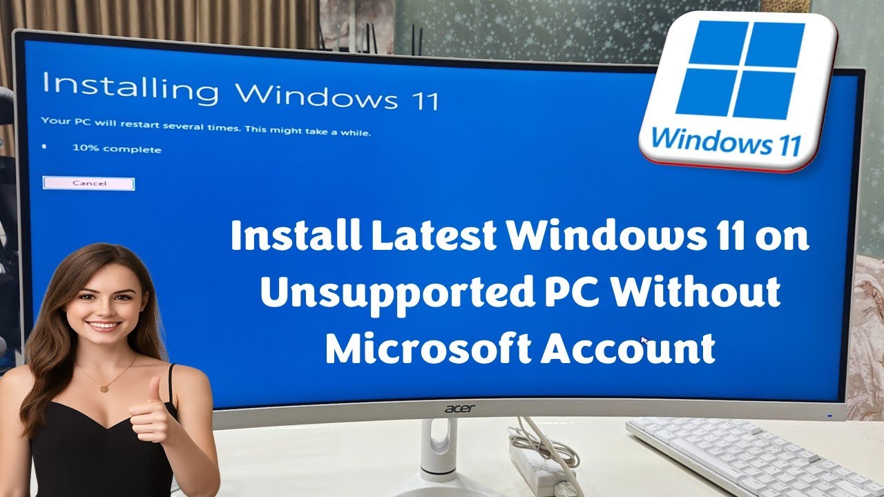 How to Install Latest Windows 11 on Unsupported PC Without Microsoft ...