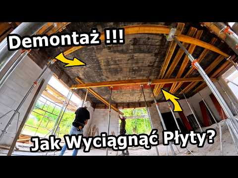Removing Formwork from the Ceiling! - How to take down Plates and Beams? *Painting the Soffit (Vl...