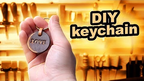 How to Make a Leather Keychain by Hand