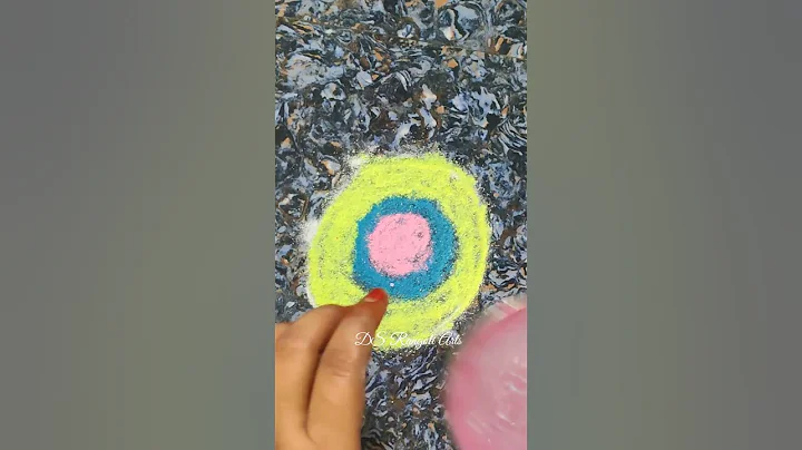 Simple rangoli design by using stencil🙂🏵️#shorts#rangoli#rangolidesigns#trending#short#trending