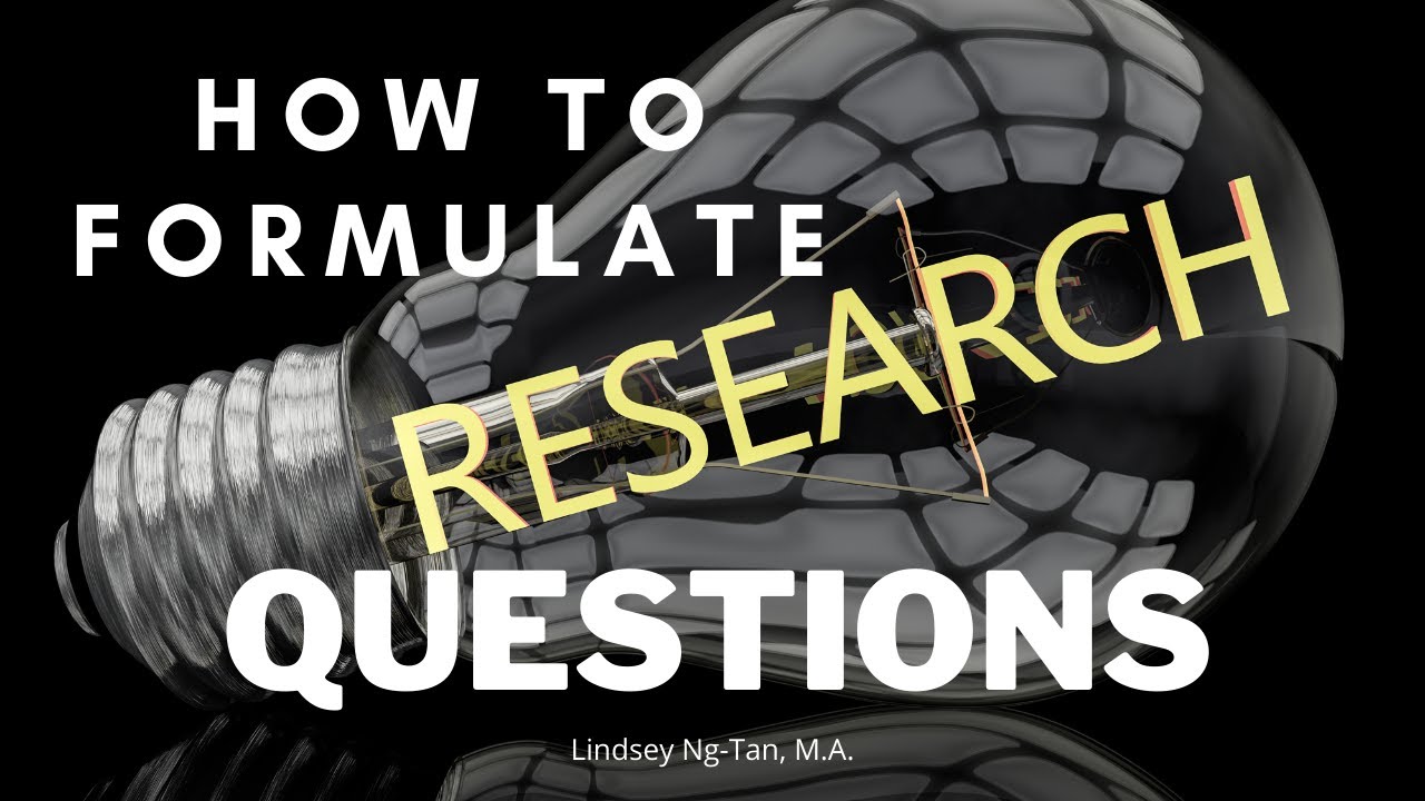 formulating research questions slideshare