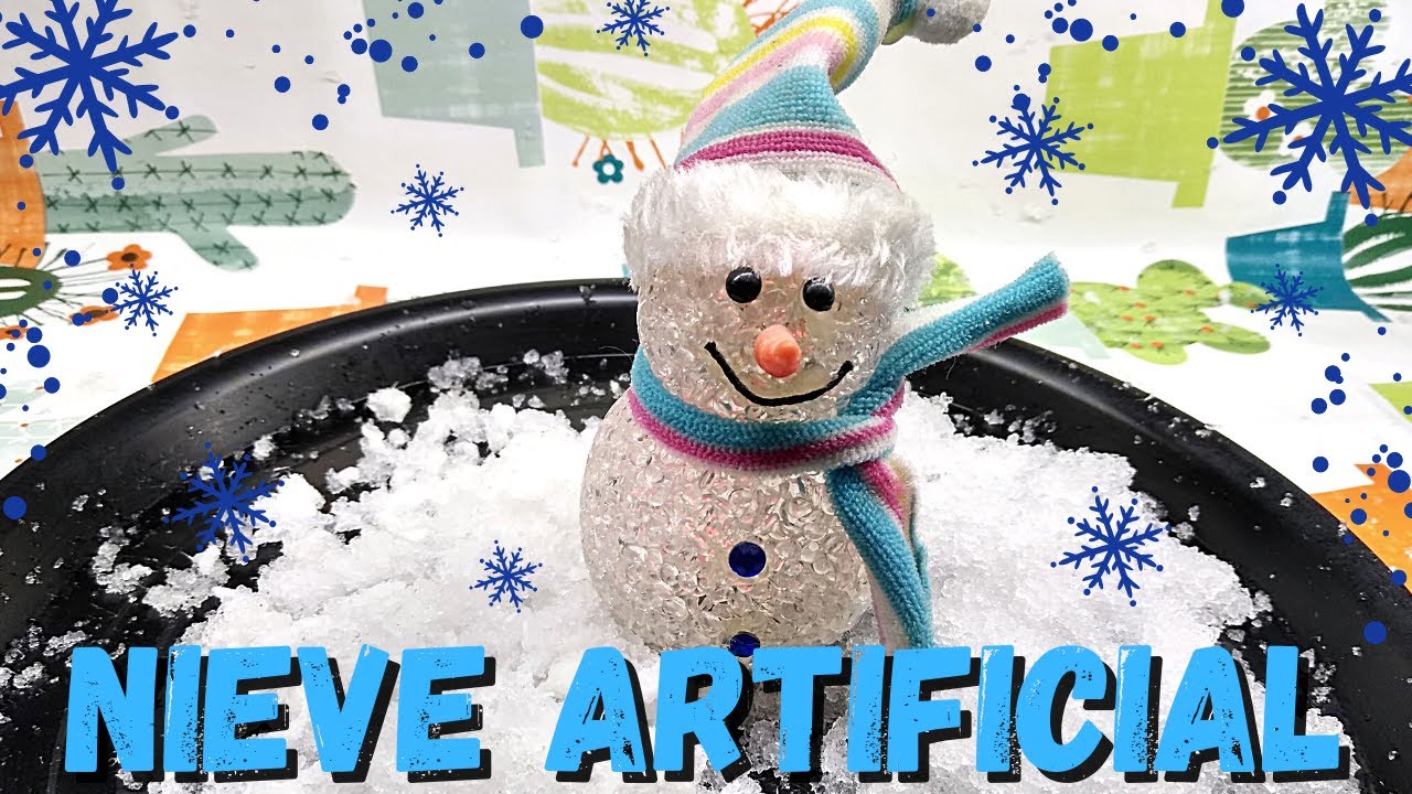 Aprende a hacer nieve artificial casera, solo necesitas jabón y bicarbonato