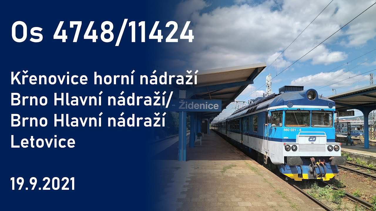 OČIMA STROJVŮDCE: Os 4748/11424 (19.9.2021)