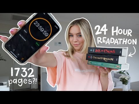24 HOUR READATHON 4 Books Finishing 3 Series Favourite Booktubers 