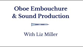 2.2 Oboe Embouchure and Sound Production